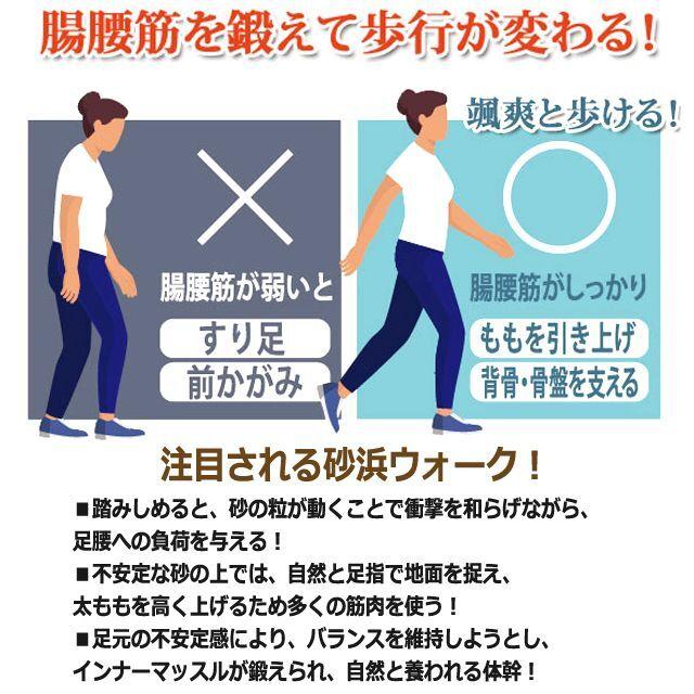 足腰が強くなる！リビングで砂浜ウォーク！左右セパレート式サンド