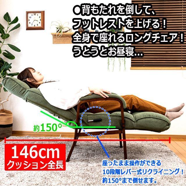 敬老の日 座ったままリクライニングできる全身フィットリビングチェア