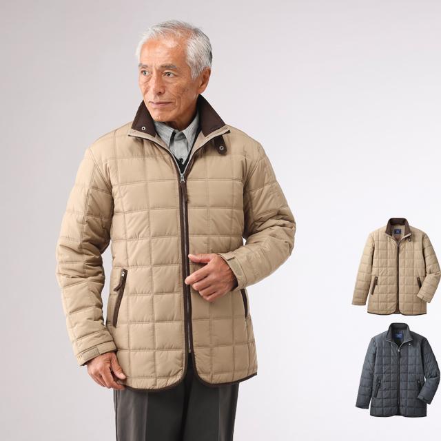 URBAN EXPRESS(アーバンエクスプレス)ブロックキルト中綿ジャケット  (メンズ 男性用 紳士用 敬老の日 ) 敬老の日 URBAN EXPRESS(アーバンエクスプレス)ブロックキルト中綿