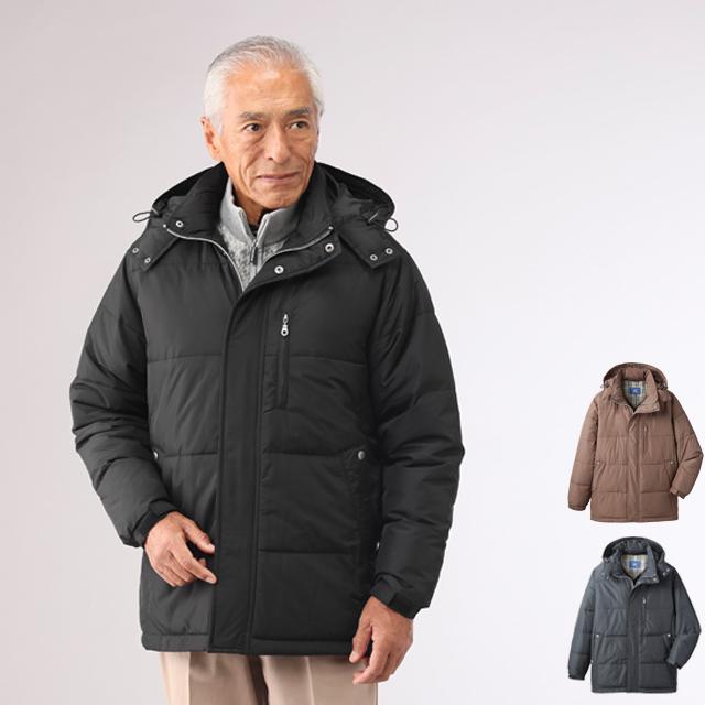 URBAN EXPRESS(アーバンエクスプレス)フード付き中綿ハーフコート  (メンズ 男性用 紳士用 ジャケット アウター敬老の日 ) 敬老の日 URBAN EXPRESS(アーバンエクスプレス)フード付き中綿ハーフ