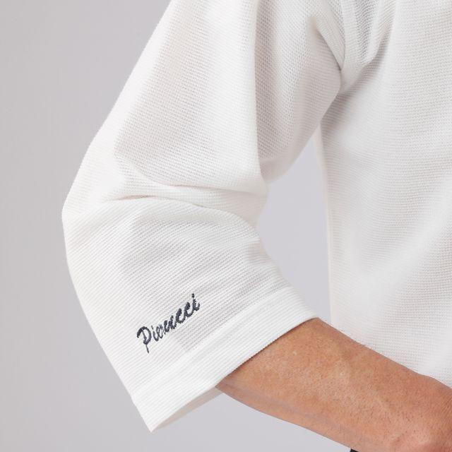 Pierucci（ピエルッチ）スキッパー襟鹿の子7分袖シャツ3色組 (メンズ