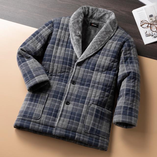 敬老の日 Pierucci（ピエルッチ）裏シャギーあったかソフトガウン　秋冬 防寒 中綿入り 裏ボア 男性用 紳士用 暖かい 温か 寒さ対策 おしゃれ 節電対策 敬老の日 Pierucci（ピエルッチ）裏シャギーあったかソフトガウン 秋冬