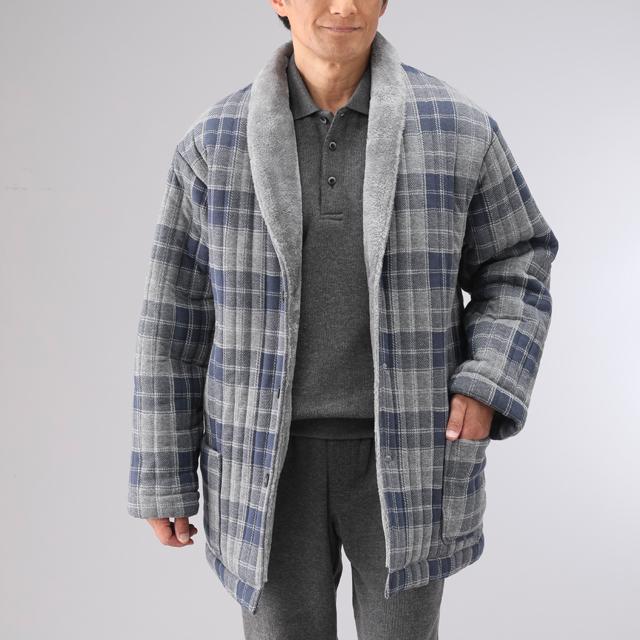 敬老の日 Pierucci（ピエルッチ）裏シャギーあったかソフトガウン　秋冬 防寒 中綿入り 裏ボア 男性用 紳士用 暖かい 温か 寒さ対策 おしゃれ 節電対策 敬老の日 Pierucci（ピエルッチ）裏シャギーあったかソフトガウン 秋冬