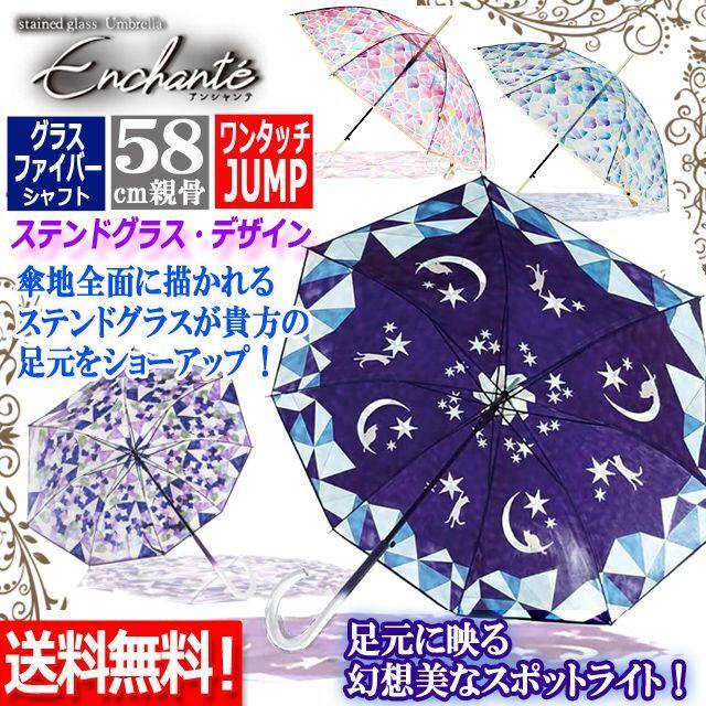 長傘 雨傘 レディース ビニール傘 梅雨(Enchante アンシャンテ 長傘 雨傘 レディース ビニール傘 梅雨(Enchante アンシャンテ