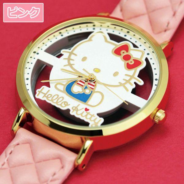ハローキティ 10点セット 日本製「レディース腕時計ハローキティスケルトンウォッチ」SF