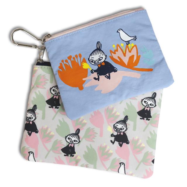 MOOMIN2個セットポーチ 爆買 リトルミイフェア 大小2個セット ムーミン