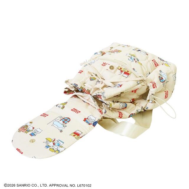 ハローキティ キルティングバッグパック 爆買 HelloKitty リュック