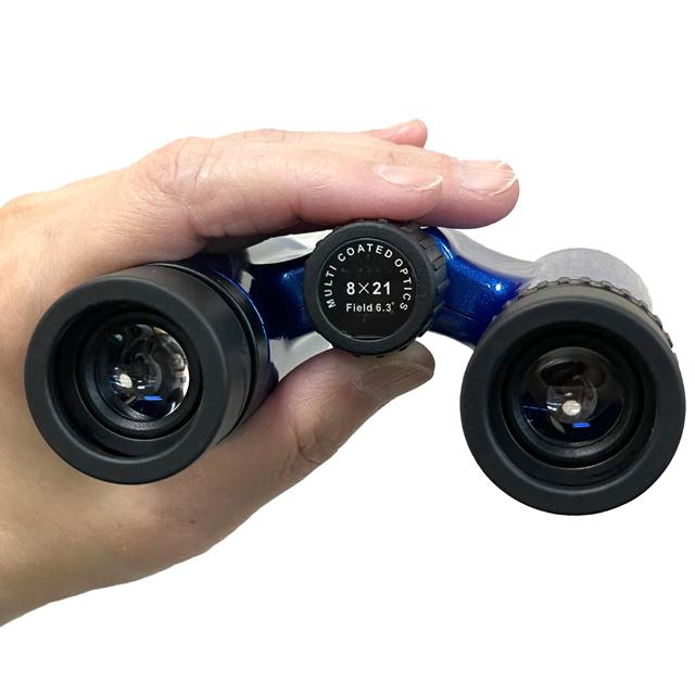 双眼鏡「 iWatcher 8×21DH」 (8倍 メガネ対応 ピント調整 軽量