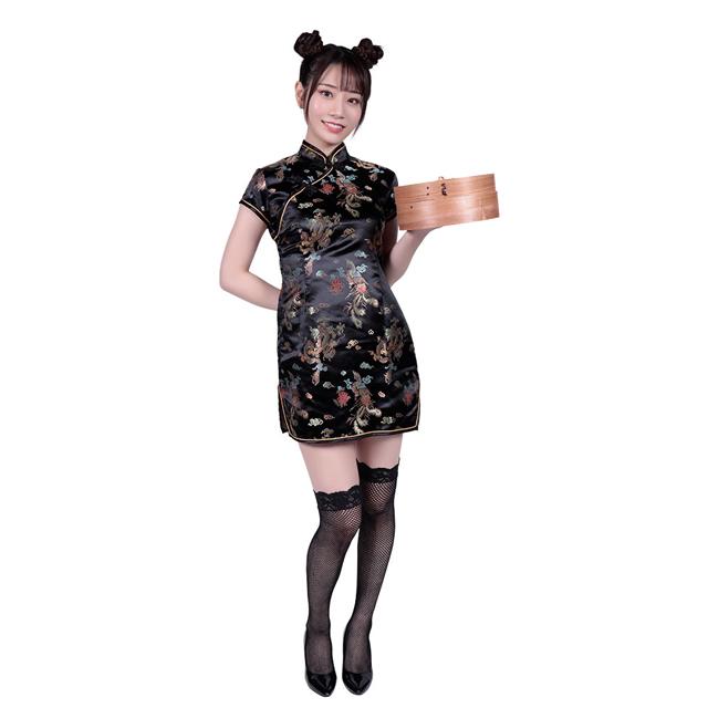今だけお値引き!!特攻服??カッコイイ☆チャイナ服? 刺繍 チャイナドレス 龍柄 スタンドネック チャイナボタン