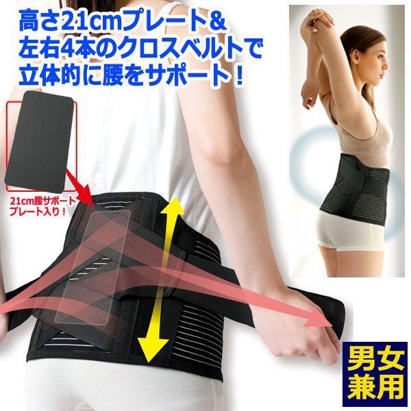 腰に効く21cmプレート＆ダブルベルト！Dr.PROワイドでグイッと腰