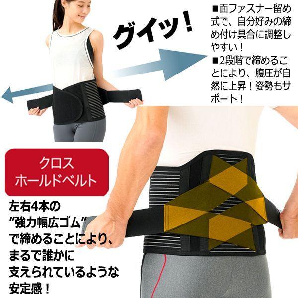 腰に効く21cmプレート＆ダブルベルト！Dr.PROワイドでグイッと腰