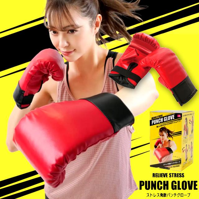 ボクササイズ階級チャンピオン！クッション内蔵パンチグローブ ジャブ