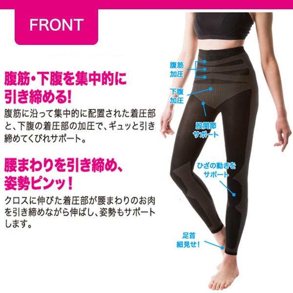 レディース用シックスパックシェイプスパッツSlimMix 1枚 加圧 下腹