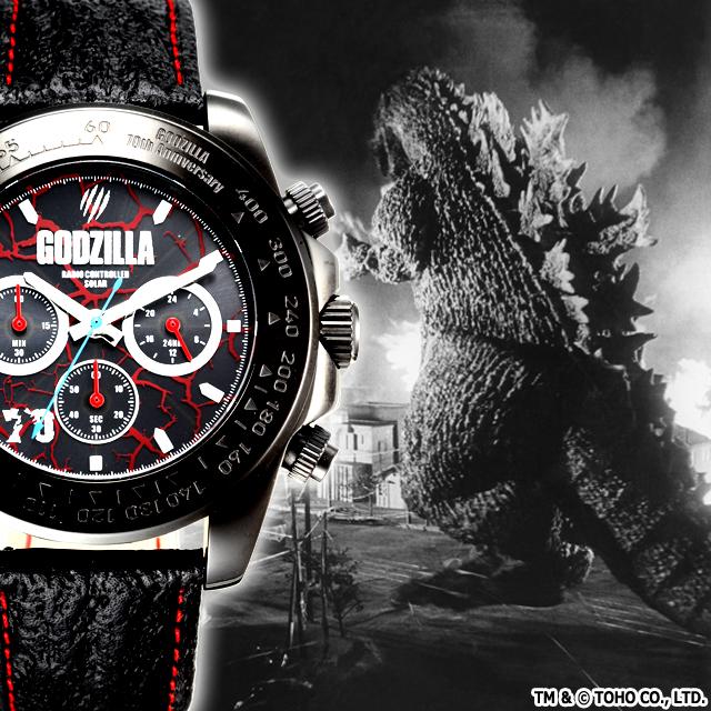 爆買 ゴジラ70周年記念電波ソーラークロノグラフ 戦慄 破壊 GODZILLA