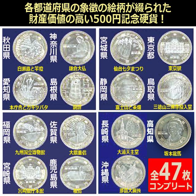 地方自治47都道府県 記念硬貨 地方自治法施行60周年記念 47都道府県500円バイカラークラッド貨幣