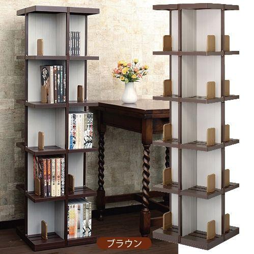 5段回転式タワーラック(TDA-13）（360度回転 CD DVD 大容量 収納 強化
