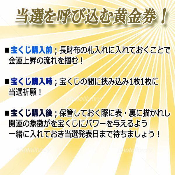 当選を呼び込む黄金券！第777回開運宝くじ祈願CARD一攫千金10枚組  (福文字 札束 招き猫 大当たり 薬玉 小判 七福神 宝船)｜premium-pony｜05