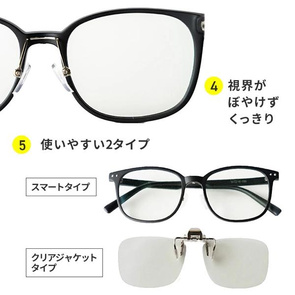 夜専用メガネ「ナイトグラス」スマートタイプ (サングラス めがね