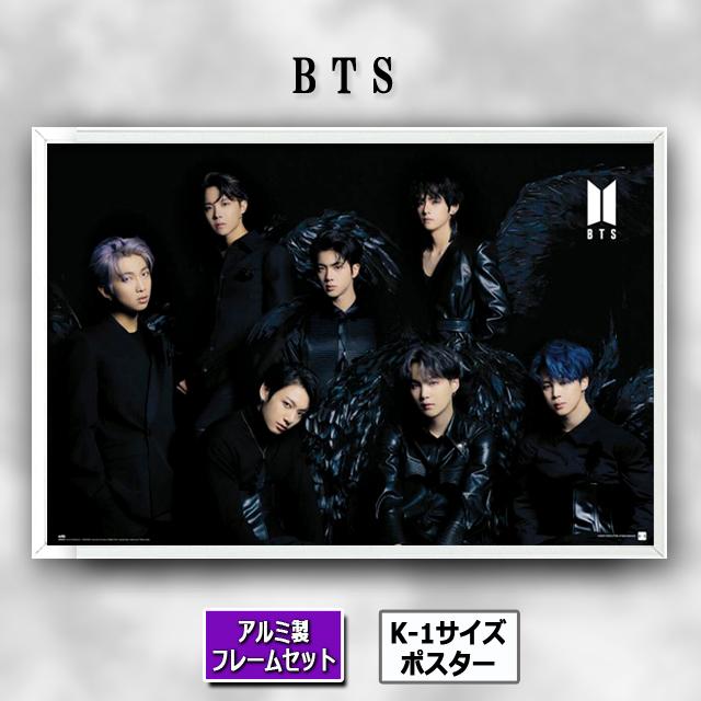新品 BTS公認アートフレーム全7枚セット　韓国人気グループK-POP BTS K-1サイズポスター（アルミ製フレームセット） (壁 部屋 アート