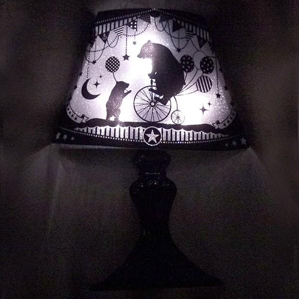 ウォールランプステッカー (照明 振動で点灯 アニマル 動物親子柄