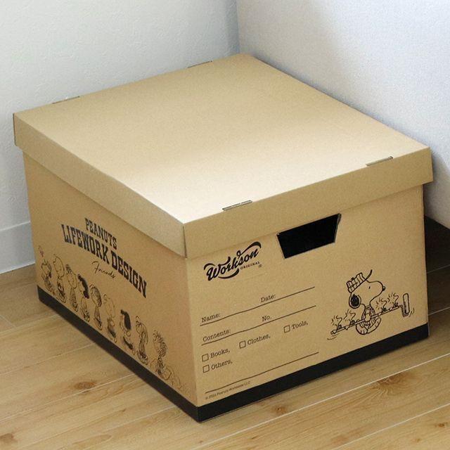 スヌーピー　木製収納ボックス SNOOPY 【おかいものSNOOPY別注】収納箱 (PEANUTS FRIENDS) 収納
