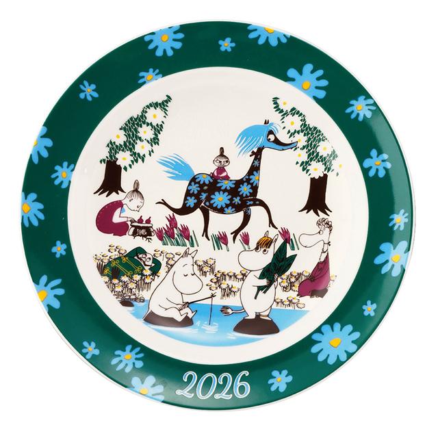 ムーミン2026イヤーズプレート 皿たて付き MOOMIN 絵皿 20cm皿 食器