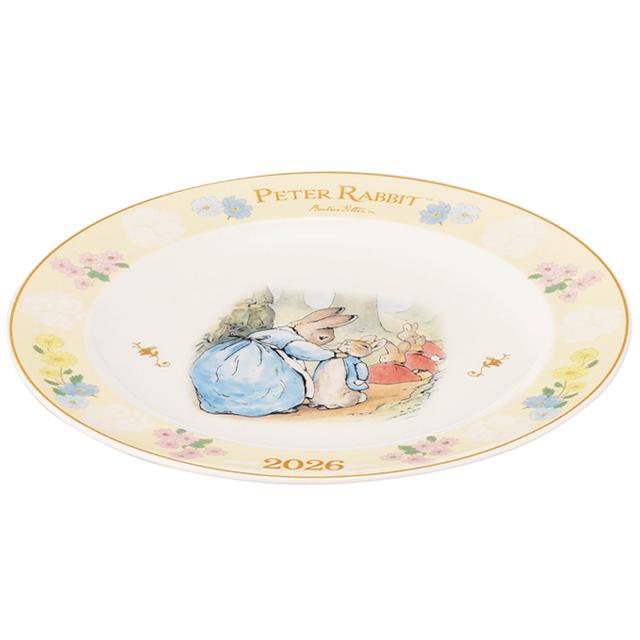 爆買 ピーターラビット2026イヤーズプレート 皿たて付き PETER RABBIT