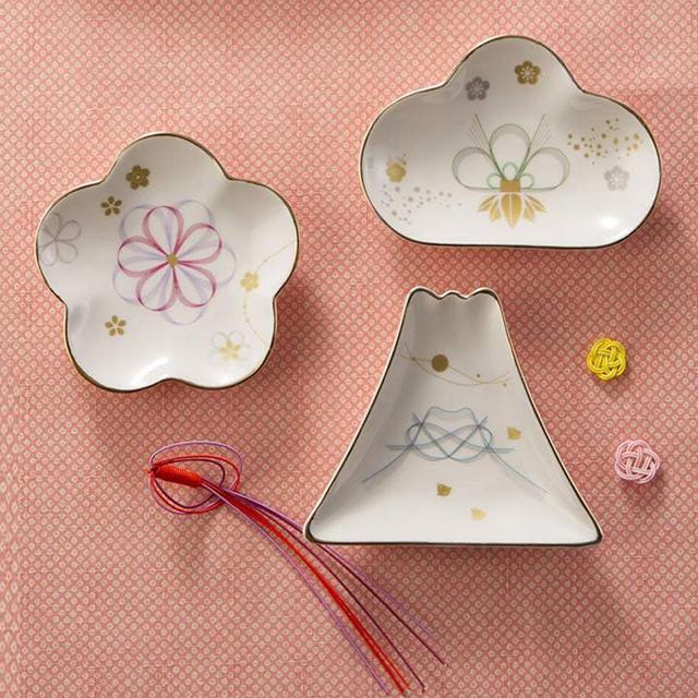 日本製 和食器 縁-yukari-五様小皿揃 爆買 小皿5枚セット 縁起物 吉祥