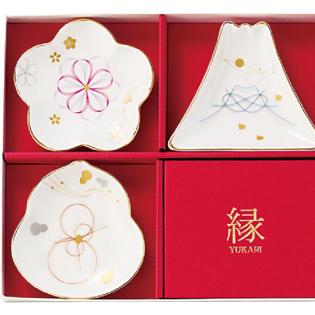 日本製 和食器 縁-yukari-五様小皿揃 爆買 小皿5枚セット 縁起物 吉祥