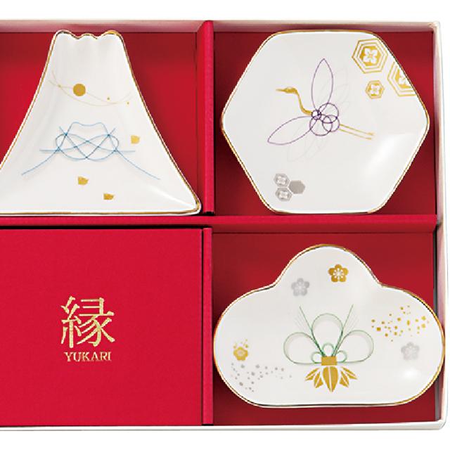 日本製 和食器 縁-yukari-五様小皿揃 爆買 小皿5枚セット 縁起物 吉祥