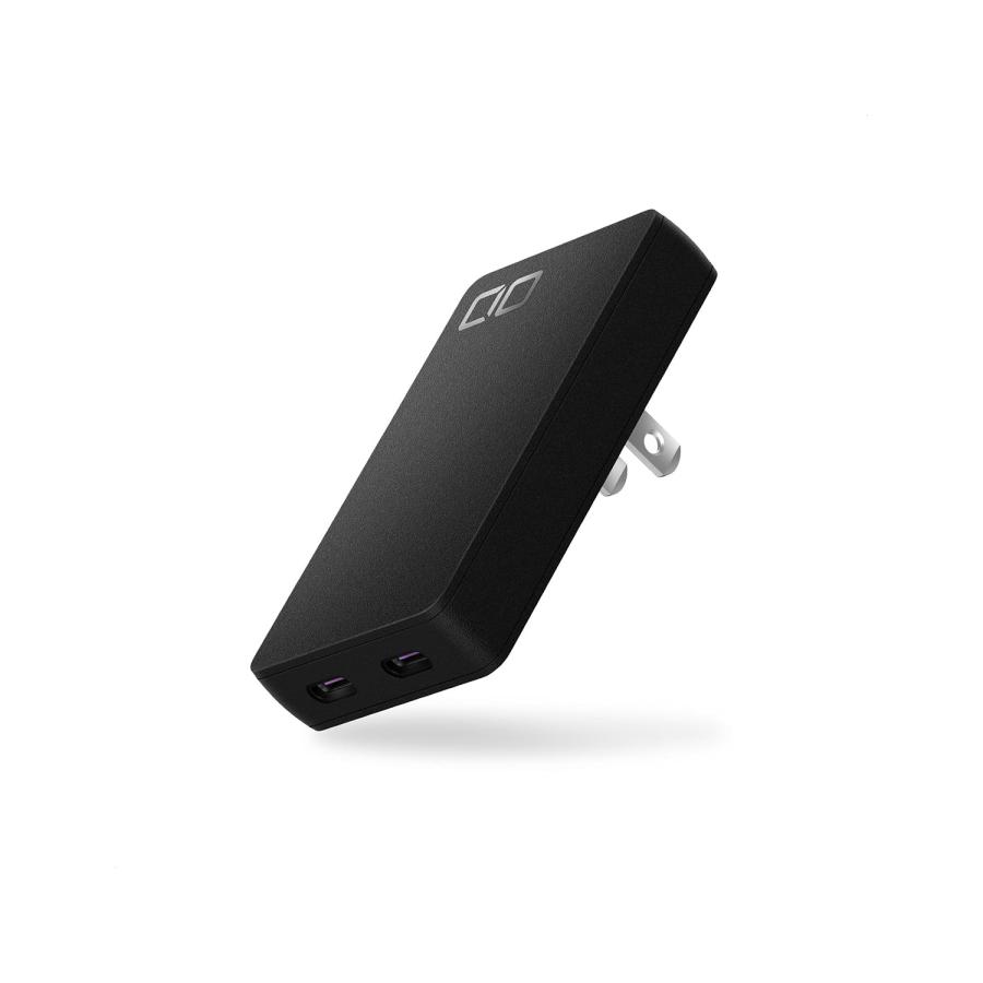 CIO CIO 65W USB-C×2ポート 極薄サイズ14mm 急速充電器 NovaPort SLIM