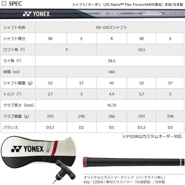 ヨネックス イーゾーンGT 460 ドライバー EZONEGT Driver 2023年モデル YONEX 送料無料 ゴルフ ヘッドカバー付き 日本正規品｜premium-sports｜06