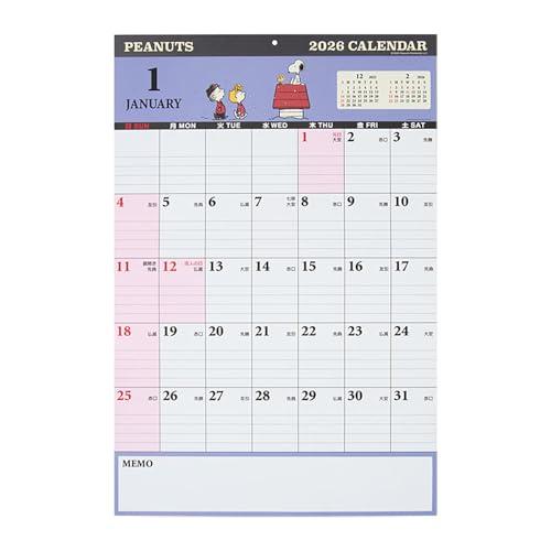 サンリオSANRIO 書き込みカレンダー 2026 スヌーピー 紙壁掛け 壁掛け