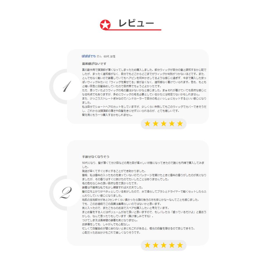 部分ウィッグ 全国カット 返品交換OK 小面積 4×8cm 頭頂部 人毛 自然 白髪隠し 地肌風総手植え ウィッグ 高品質 エレガント ふんわり 私元気 BHADS48_22