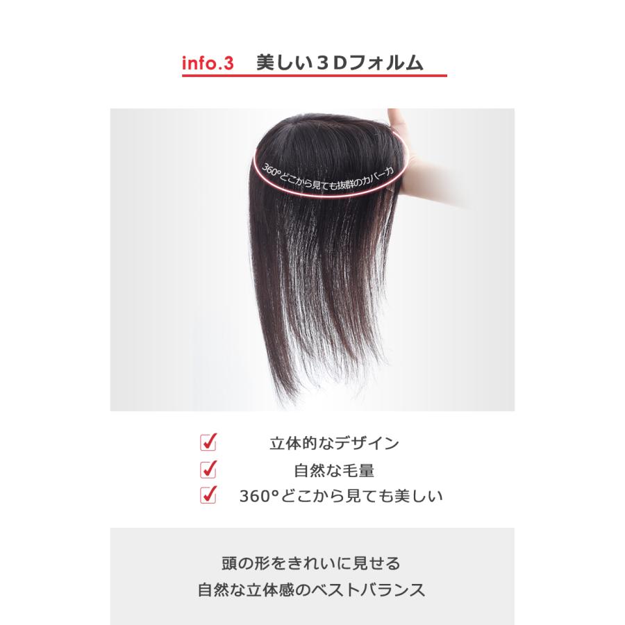 部分ウィッグ 全国カット 返品交換OK 大面積 9×14cm 自然 通気性 分け目自由 人毛 総手植え 白髪かくし 25cm ヘアピース 私元気 BHADS914-25の画像