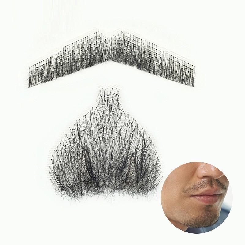 即納最大半額 付け髭 リアル 人毛100 コンビネーションスタイル 薄いバージョン 付けひげ 付け髭 付けヒゲ つけひげ つけ髭 つけヒゲ ヒゲ くち ひげ あごひげ Rm 1033 Rm 1034 新発 Kuljic Com