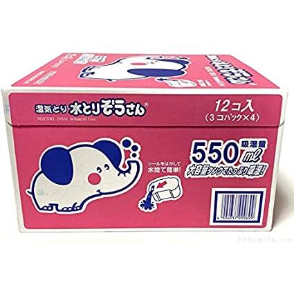水とりぞうさん 除湿剤 12個入り 湿気取り 大容量 (3個x4セット