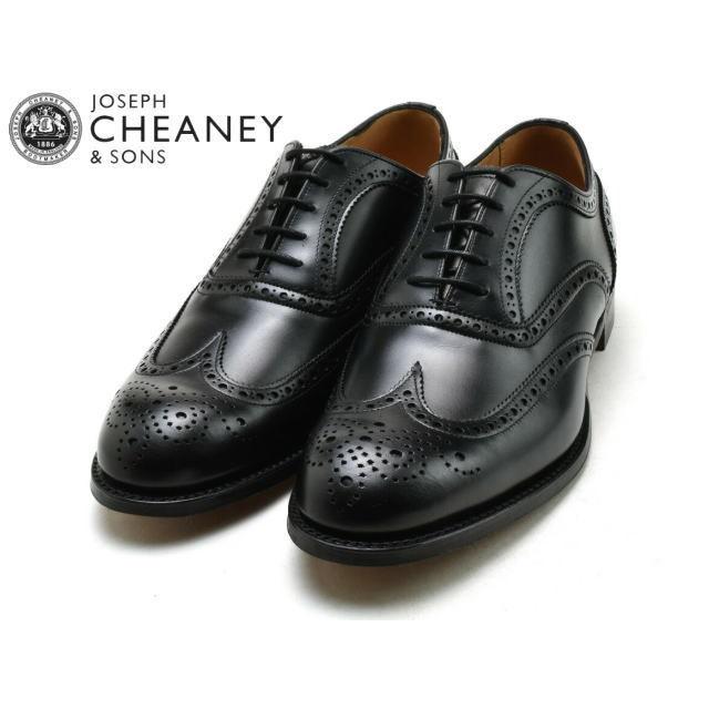 ジョセフチーニー ウィングチップ ドレスシューズ メンズ JOSEPH CHEANEY ARTHUR III BLACK｜premiumone