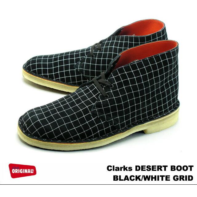クラークス デザートブーツ CLARKS DESERT BOOT ブラック 26110027 【送料無料】 Clarks（クラークス） デザートブーツ メンズ ブラック ホワイト