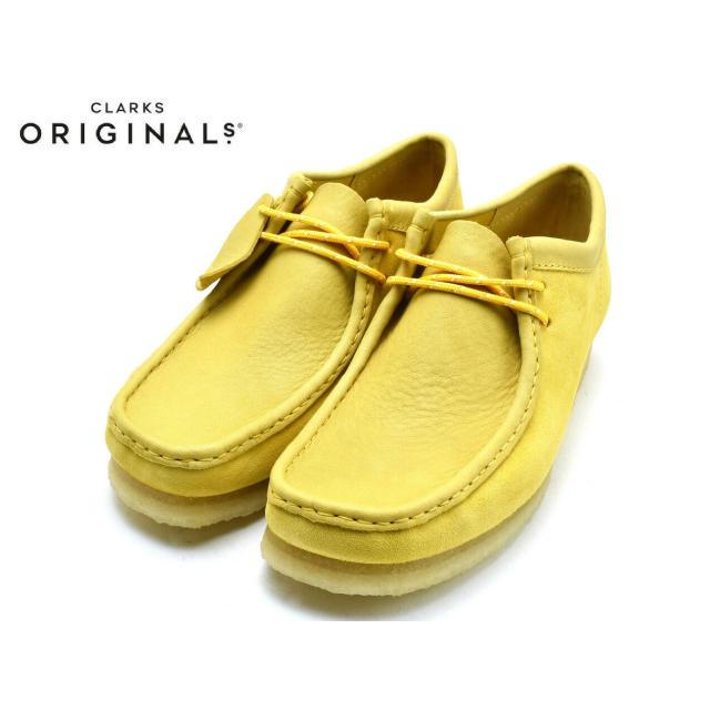 クラークス ワラビー ロー CLARKS WALLABEE UK規格 26154742 イエロー 
