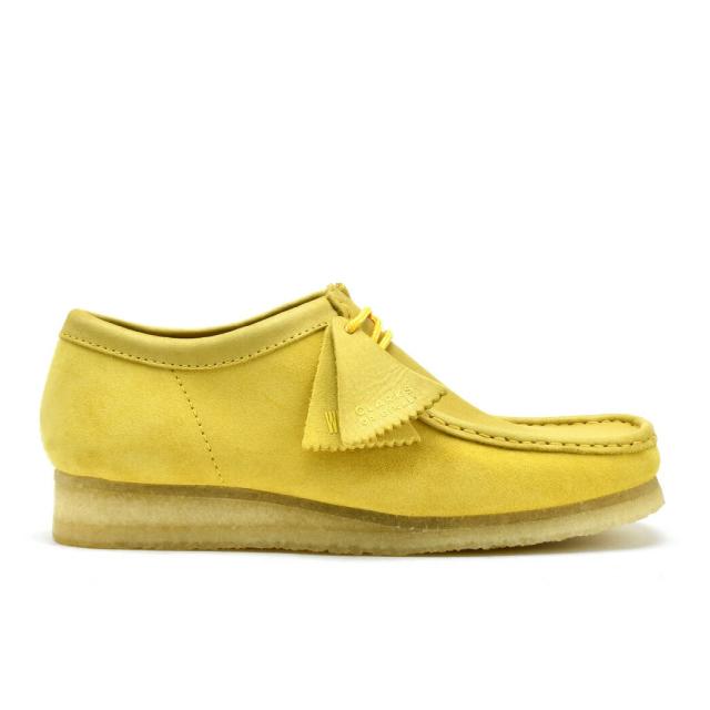 クラークス ワラビー ロー CLARKS WALLABEE UK規格 26154742 イエロー 