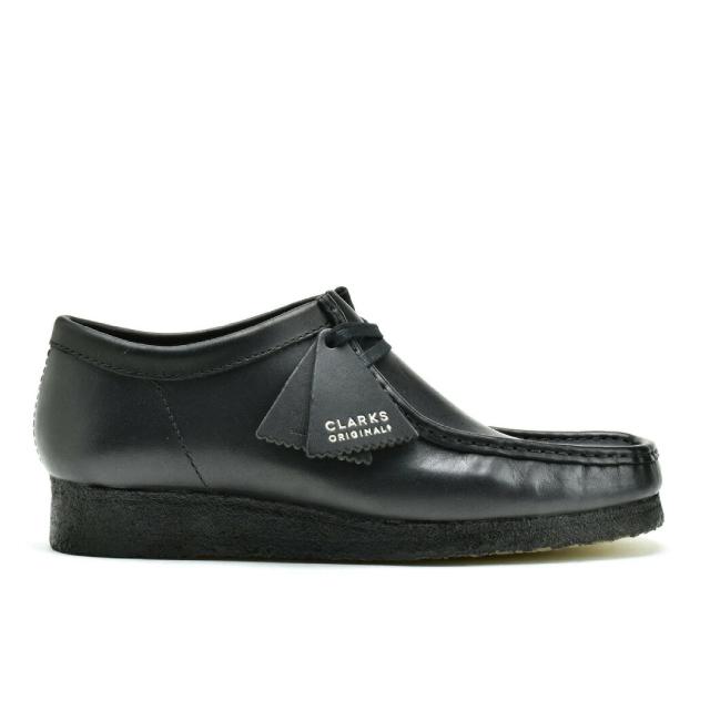 クラークス ワラビー ロー CLARKS WALLABEE UK規格 26155514 ブラックレザー BLACK｜premiumone｜02