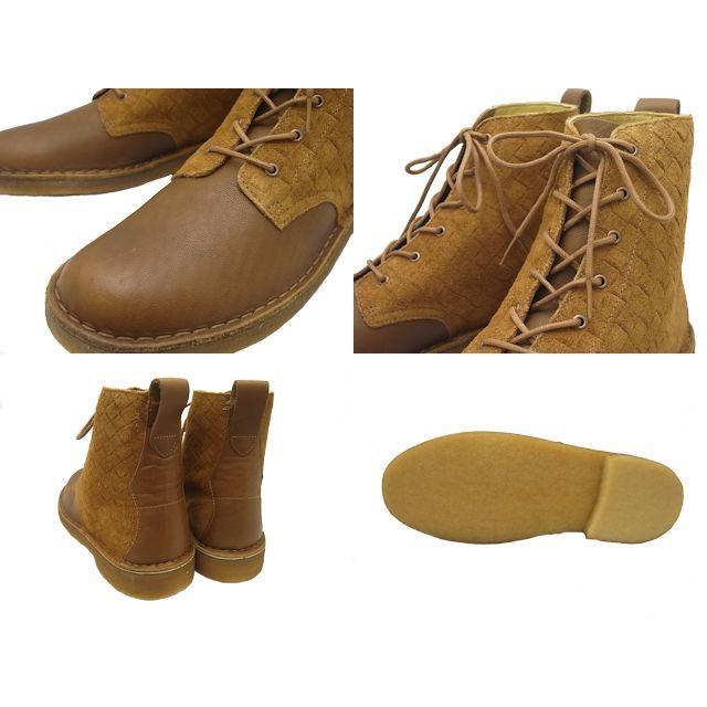 Clarks（クラークス） デザートベロア メンズ タバコ レザー ブーツ