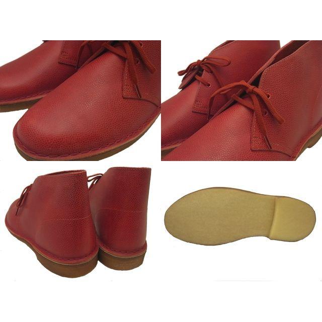 Clarks（クラークス） デザートブーツ メンズ レッド インタレスト