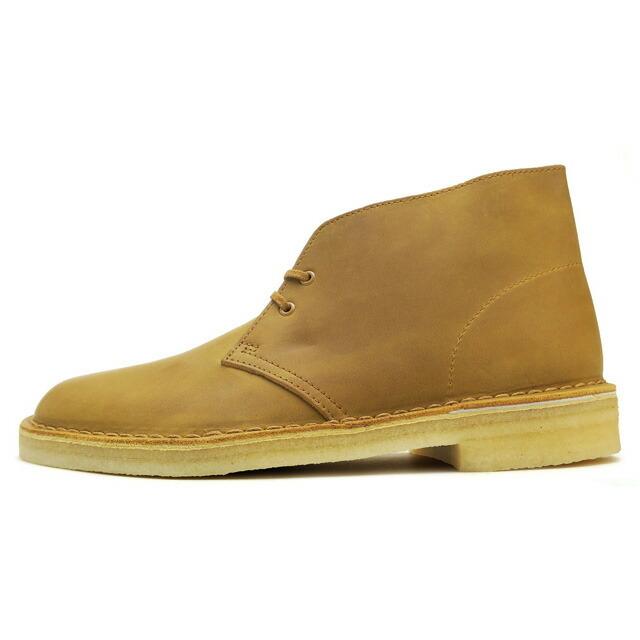 Clarks（クラークス） デザートブーツ メンズ マスタード レザー
