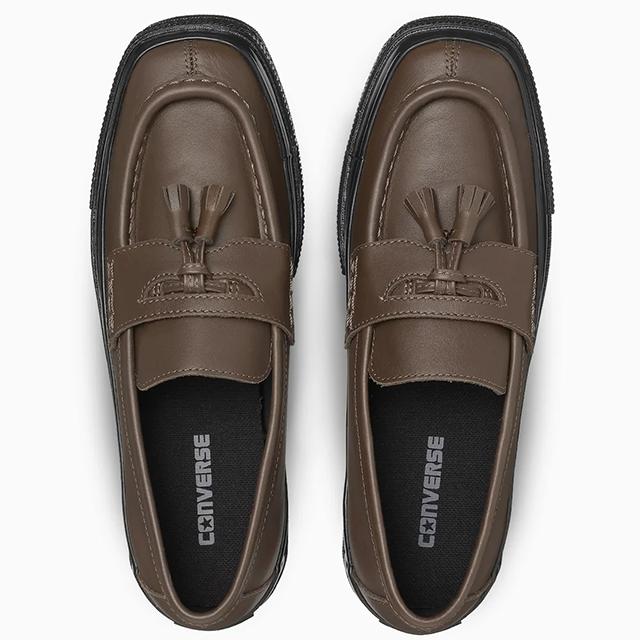 CONVERSE ローファー loafer brown 26.5 新品 未使用 CANVAS ALL STAR コンバース オールスター スクエアトウ ローファー
