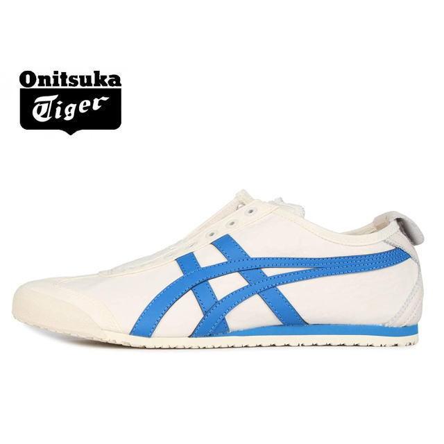 Onitsuka Tiger オニツカタイガー スニーカーMEXICO 66 SLIP-ON CREAM BLUE メンズ レディース ASICS（アシックス） オニツカタイガー スリッポン メキシコ66