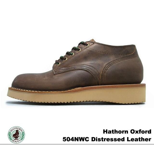 MADE IN USA ハソーン オックスフォード ディストレスド レザー MADE IN USA ハソーン オックスフォード ディストレスド レザー