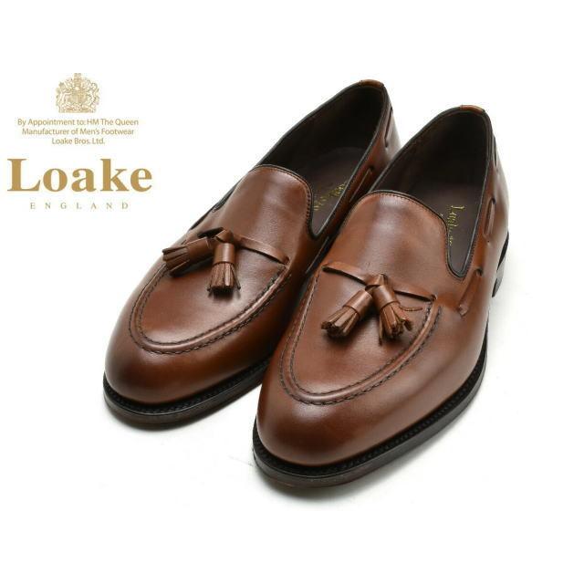 ローク ローファー スリッポン タッセル Loake RUSM マホガニー メンズ ビジネスシューズ｜premiumone