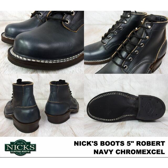 NICKS BOOTS ニックスブーツ ロバート ネイビー クロムエクセル メンズ